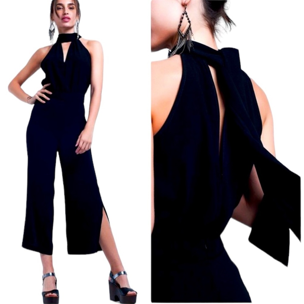 Halter Cropped Jumpsuit